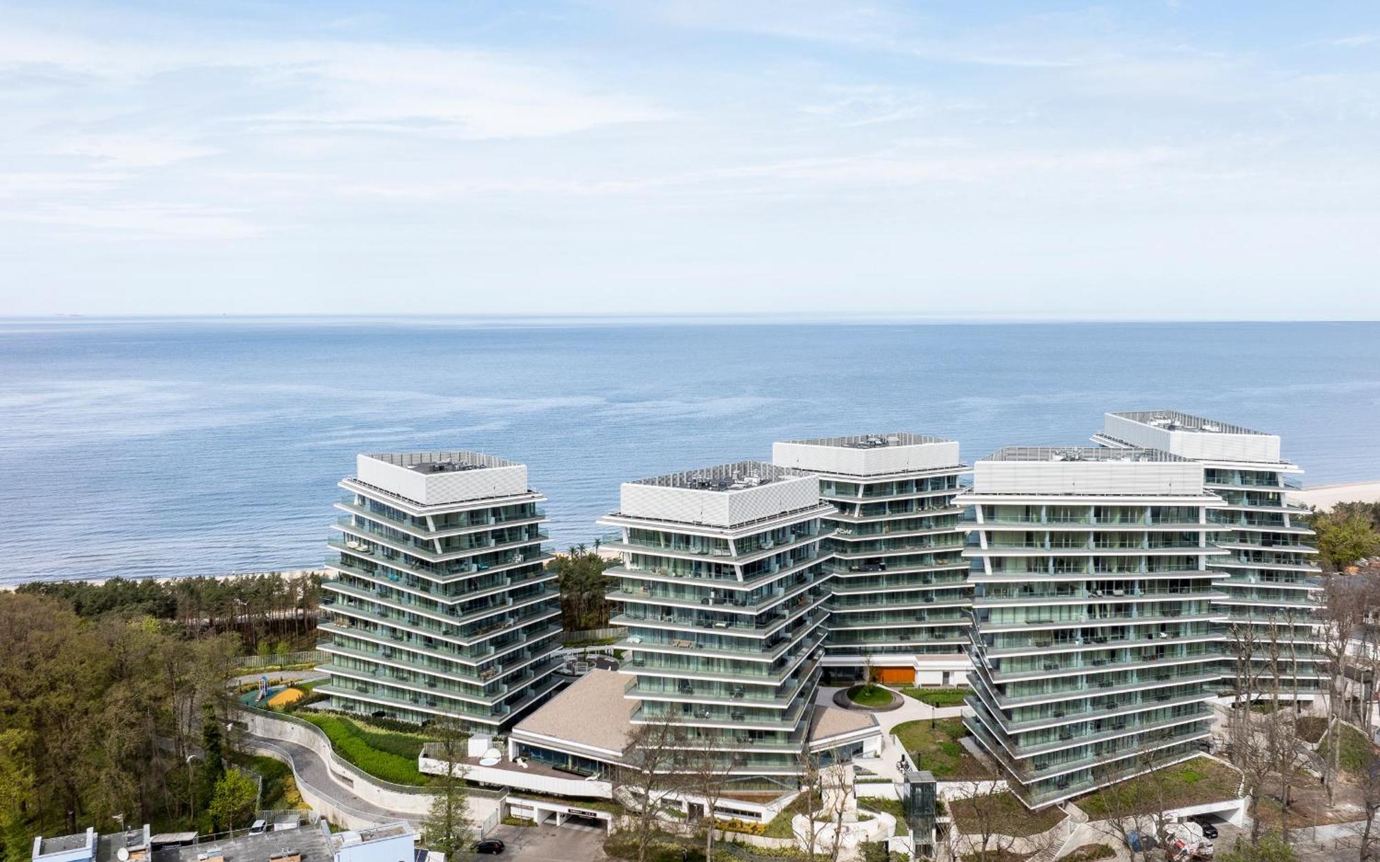 Wave Panorama 8Th Floor Sea View Leilighet Miedzyzdroje Eksteriør bilde