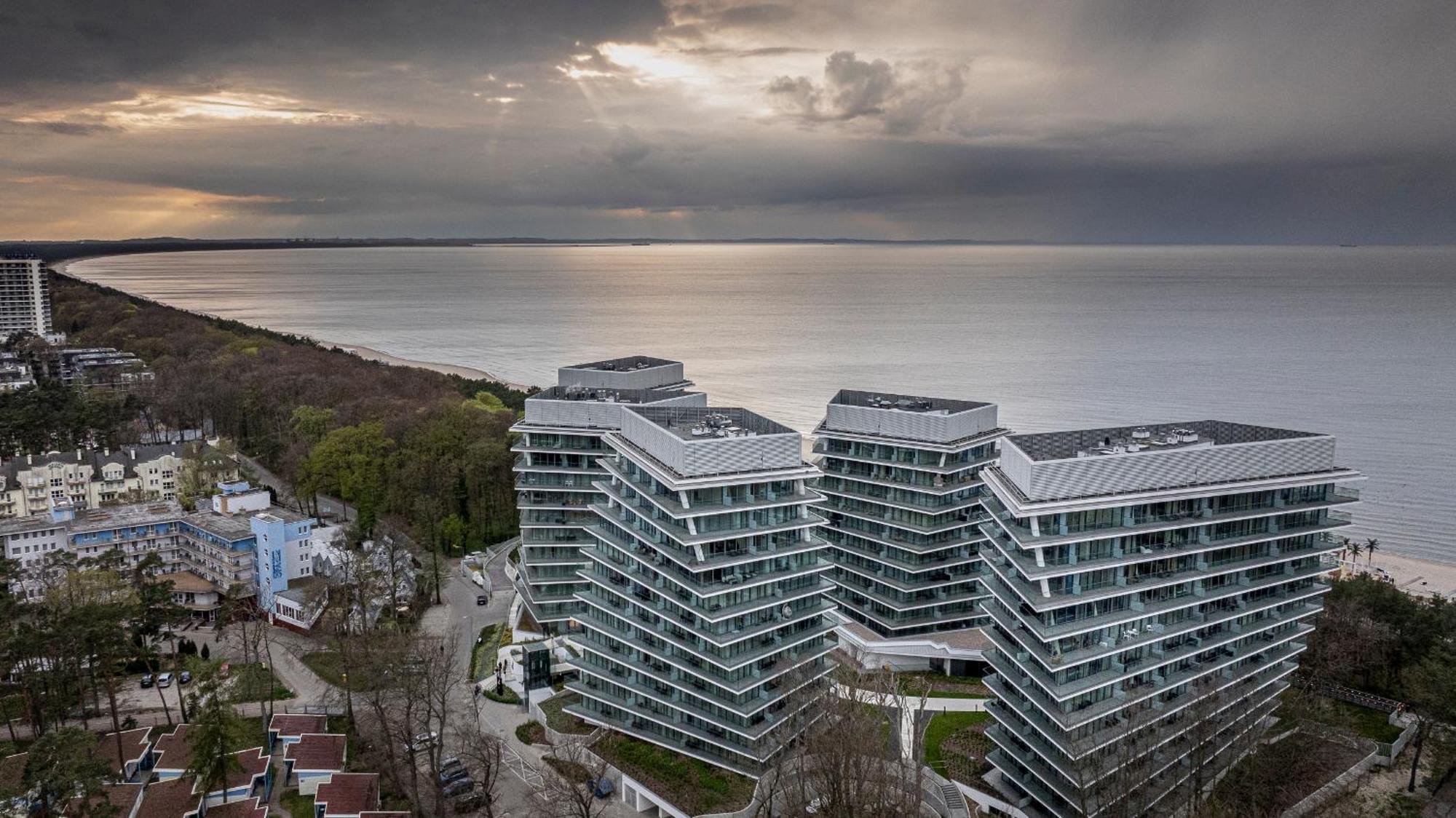 Wave Panorama 8Th Floor Sea View Leilighet Miedzyzdroje Eksteriør bilde